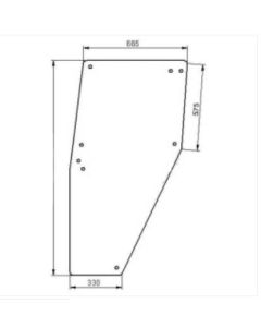 Ukse klaas LH 04347340