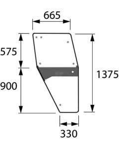 Ukse klaas RH 04347341