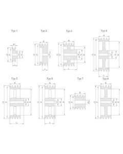 Rihmaratas 3SPA #47mm Ø20-355/360.5mm