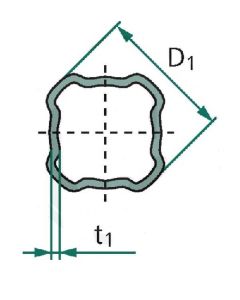 Kardaani võll 50,2x2,5 L-1000 Bondioli S4