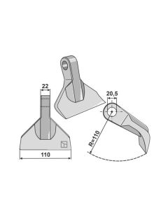 Haamer Ø20,5 22/110mm R110 63-RM-82