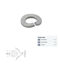 Vedruseib M6 6.4x12x0.5 DIN137B Zn 100tk