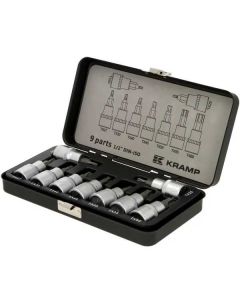 Padrunikomplekt 1/2" Torx, 9 osa