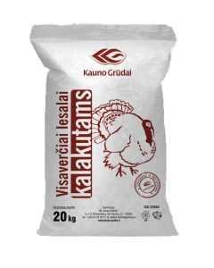 Kalkunite täissööt 5-12n. 20kg KAUNO GRUDAI P13
