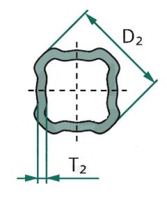 Kardaani võll 44,7x3,75 L-1000 Bondioli S4