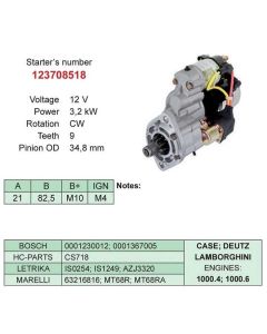 Starter *9 12V 3,2kW 2.9619.390.0
