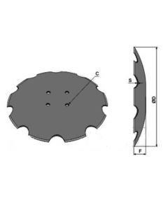 Randaali ketas Ø460/4mm