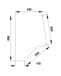 Ukse klaas LH/RH 3233051R2