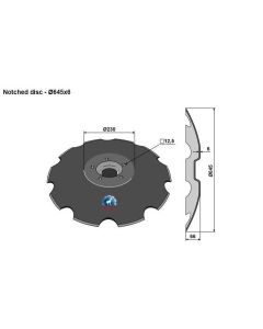 Randaali ketas Ø645/6mm 34910031