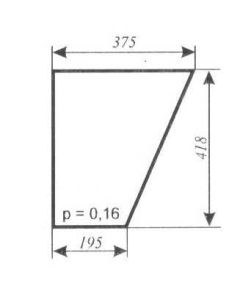 Ukse klaas al. 375x418x195 370=406