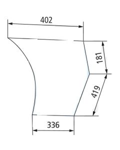 Esiklaas alumine RH 3804552M2