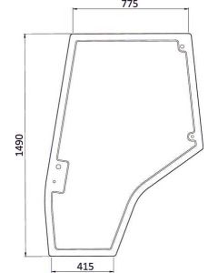 Ukse klaas LH 4272774M1