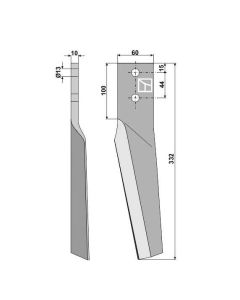 Tera RH 60x330mm #10mm 10100262