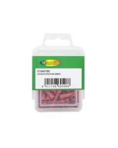 Juhtmejätk toru 1,7x4,0mm punane 50tk