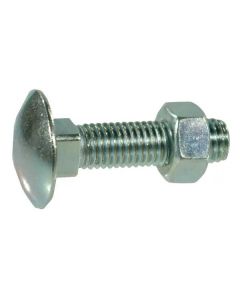 Polt + mutter M6x1-80 4.6 DIN603 Zn