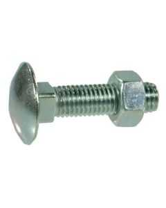 Polt + mutter M8x1.25-180 4.6 DIN603 Zn