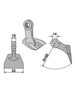Haamer Ø14 10/62mm R97 63-RM-81