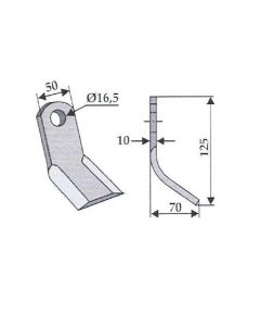Y-tera Ø16,5 #10/50/125mm 63-SIC-12
