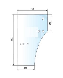 Ukse klaas RH VA206264