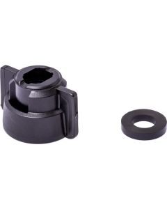 Pihusti mutter SW8/10 must tihendiga Geoline