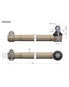 Roolivarda ots Ø19/27 L-352mm 83902604