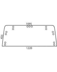 Tagaklaas ülemine 1220x455mm 83952034