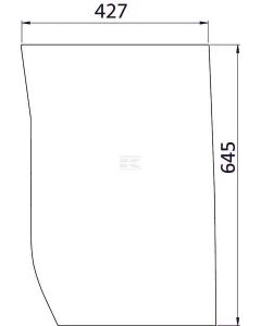 Esiklaas alumine RH 87304259