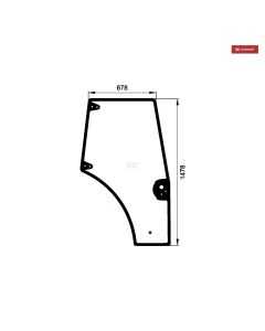 Ukse klaas RH 87620223