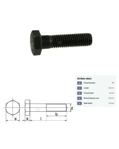 Polt M8x1,25-120 DIN931 10.9