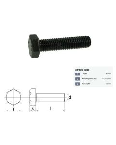 Polt M10x1,5-60 DIN933 10.9