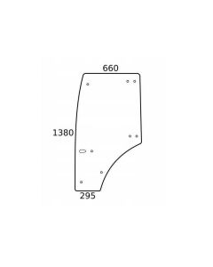 Ukse klaas LH 93-5535 OR.