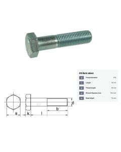 Polt M12x1,25-70 10.9 DIN960 ZN