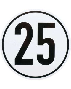 Kiirusepiirangu tähis Ø200mm 25km/h metall