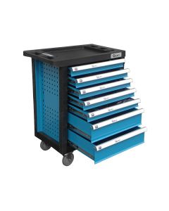 Tööriistakäru ratastel 7 sahtliga 272 osa GEKO