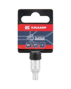 4mm 6-kant padrun 1/4" L-25 KRAMP