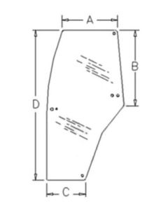 Ukse klaas LH 192003A6