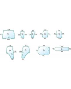 Ukse klaas RH H816810030340