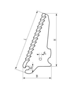 Koguri tera 360x165x5mm 06587308 DEUTZ FAHR