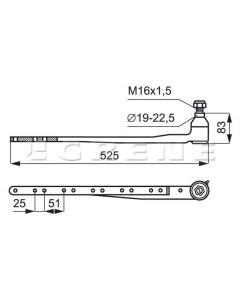 Vikati kand M16x1,5 AZ50341