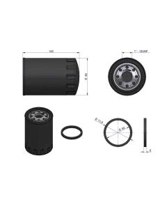 Õlifilter OP-647 0050/60-738/0 URSUS / ZETOR