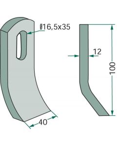 Tera Ø16/35 #12/40/100mm 63-VOT-55