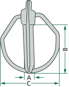 Rõngassplint Ø11x52/58mm Cat.2