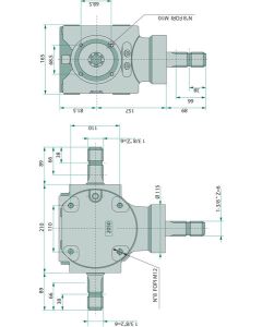Reduktor 2100 1,92:1 1000rpm/75kW B&B