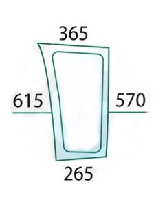 Esiklaas alumine RH 716810040060