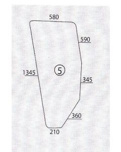 Ukse klaas LH 5130883