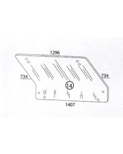 Fiat tagumine aknaklaas 5129357