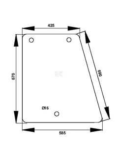 Küljeakna klaas LH 248718A1