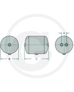 Õhupaak 80L 9500800020 Wabco