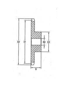 Ketiratas 16B-1 z-20  Ø20/100/174mm DIN 8187