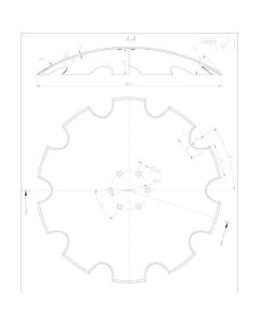 Randaali ketas Ø610/5mm